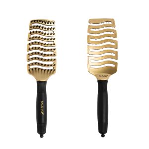 max pro detangling brush gold