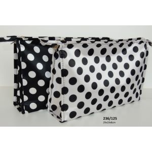 Toilettas met Stippen Zwart-Wit